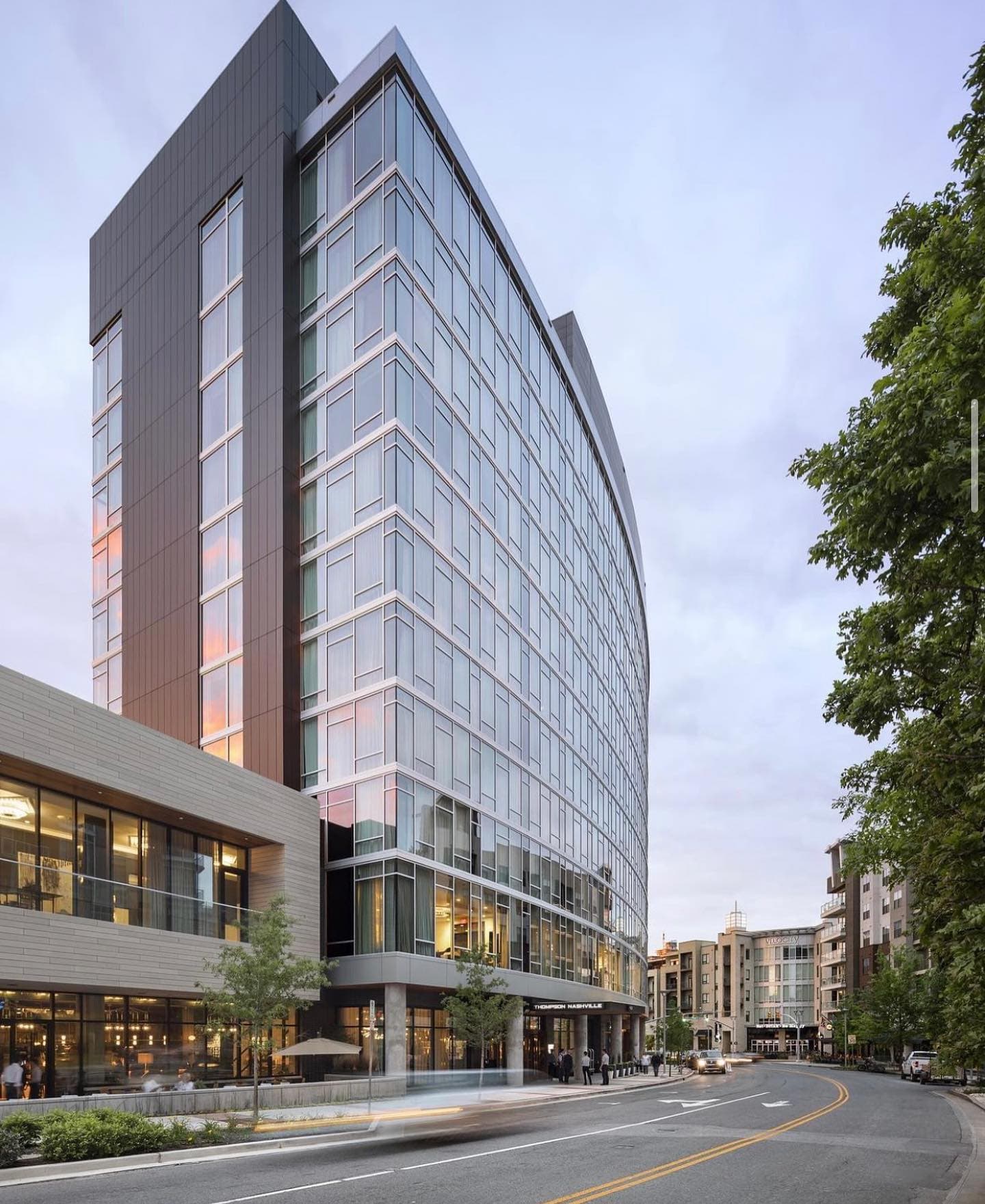 Outside the Thompson Hotel in Nashville