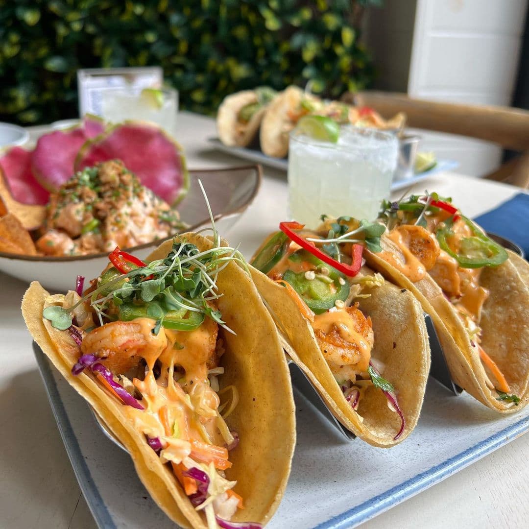 Three tacos at Hampton Social