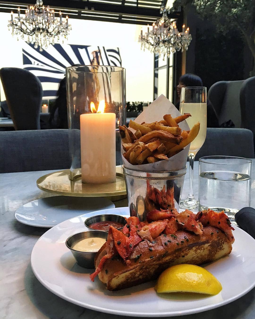 The lobster roll at RH Cafe