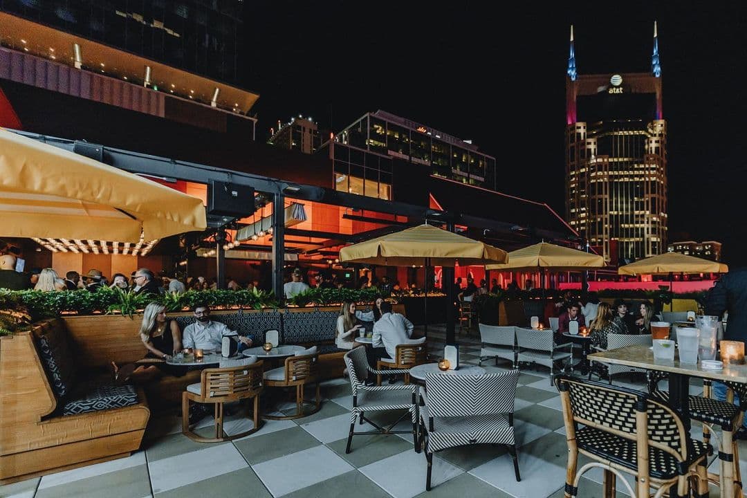 The stunning rooftop at Twelve Thirty Club