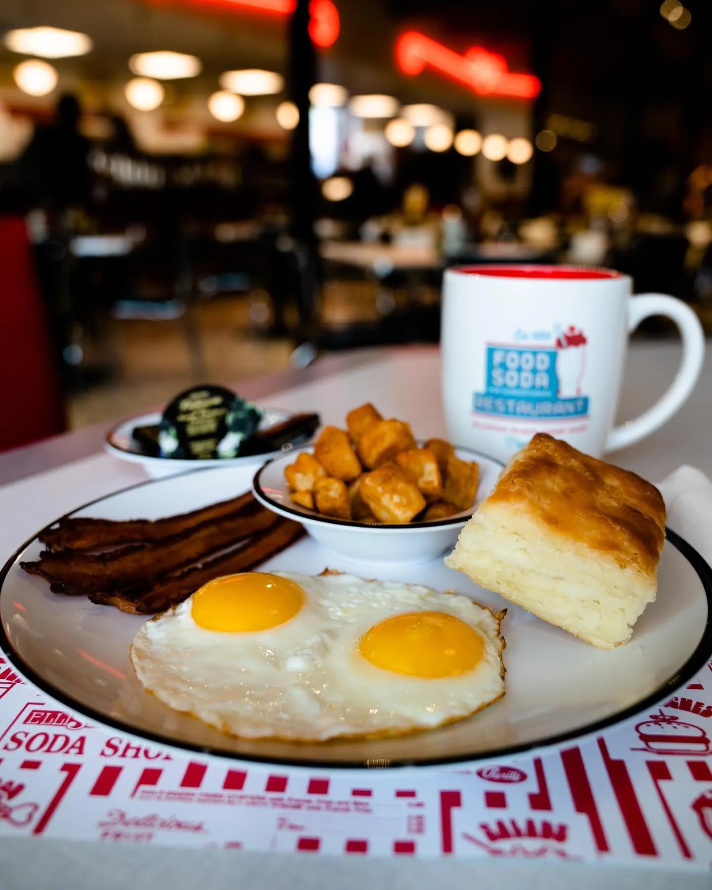 Eggs served at Elliston Place