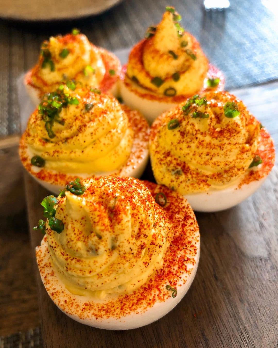 Deviled eggs at Husk