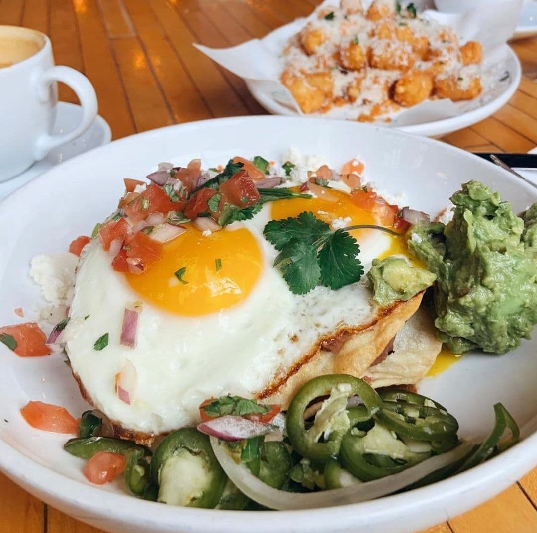 Eggs at Pinewood Social on a plate