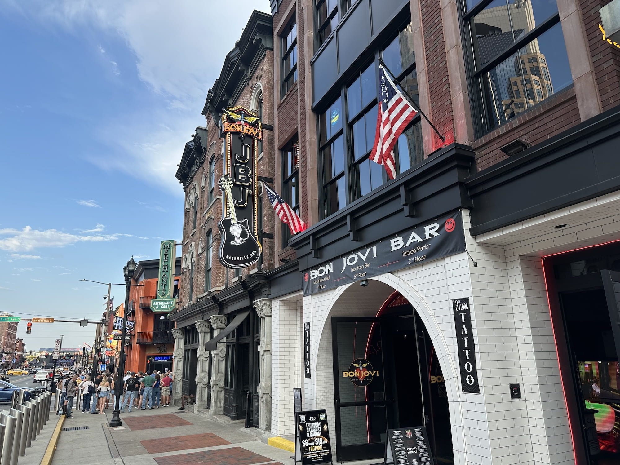 Outside JBJs bar