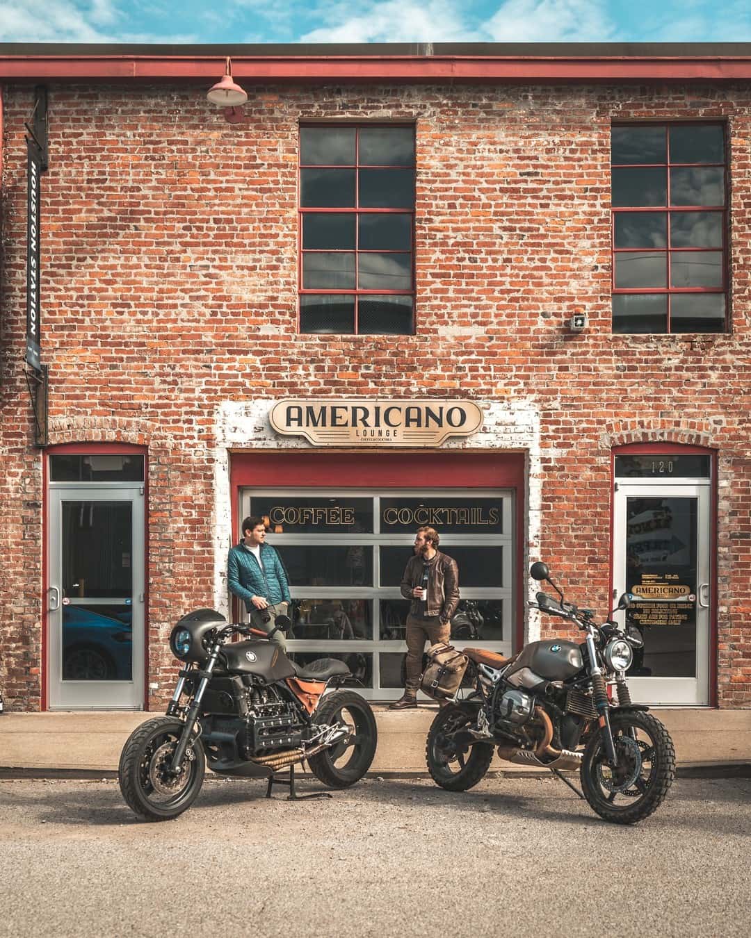 Motorcycles at Americano Lounge