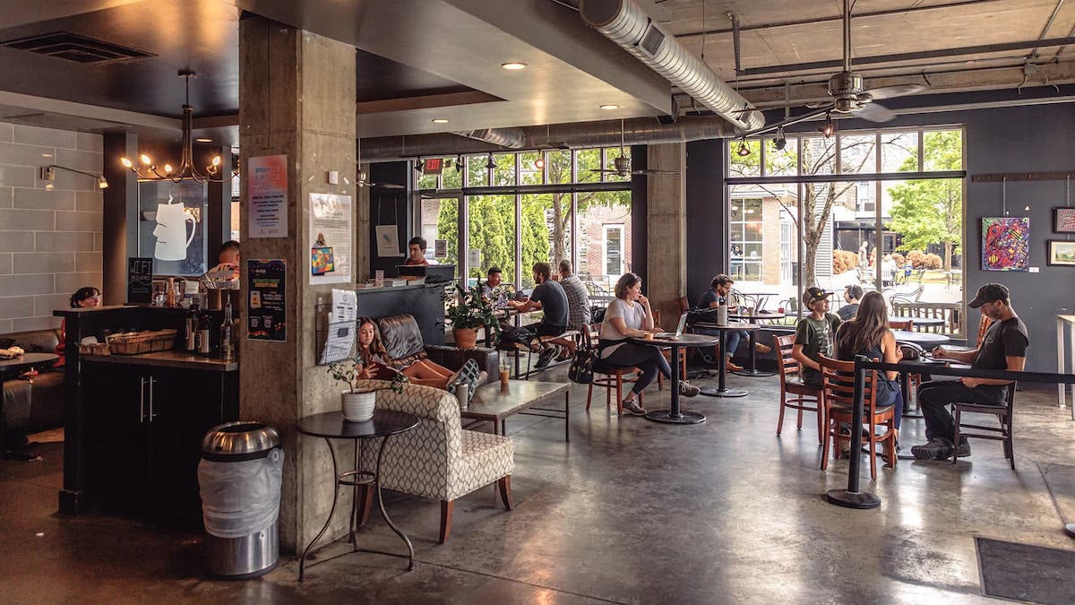 Inside Ugly Mugs Coffee in East Nashville