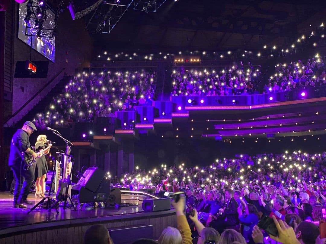 A concert at the Grand Ole Opry