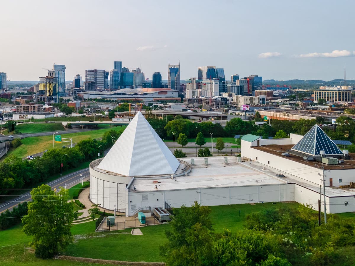 The pyramids of the Adventure Science Center