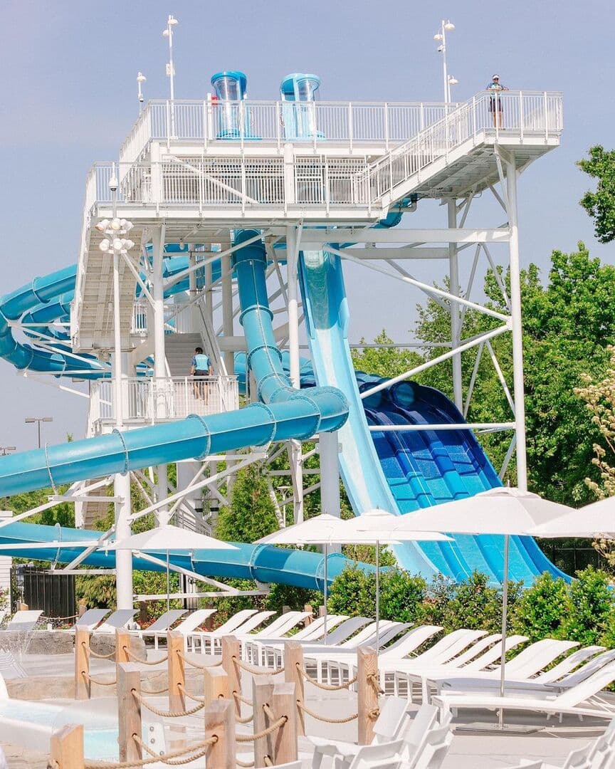 A huge slide at Soundwaves