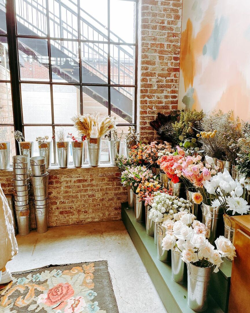 A corner in Amelia's Flowers gorgeous interior