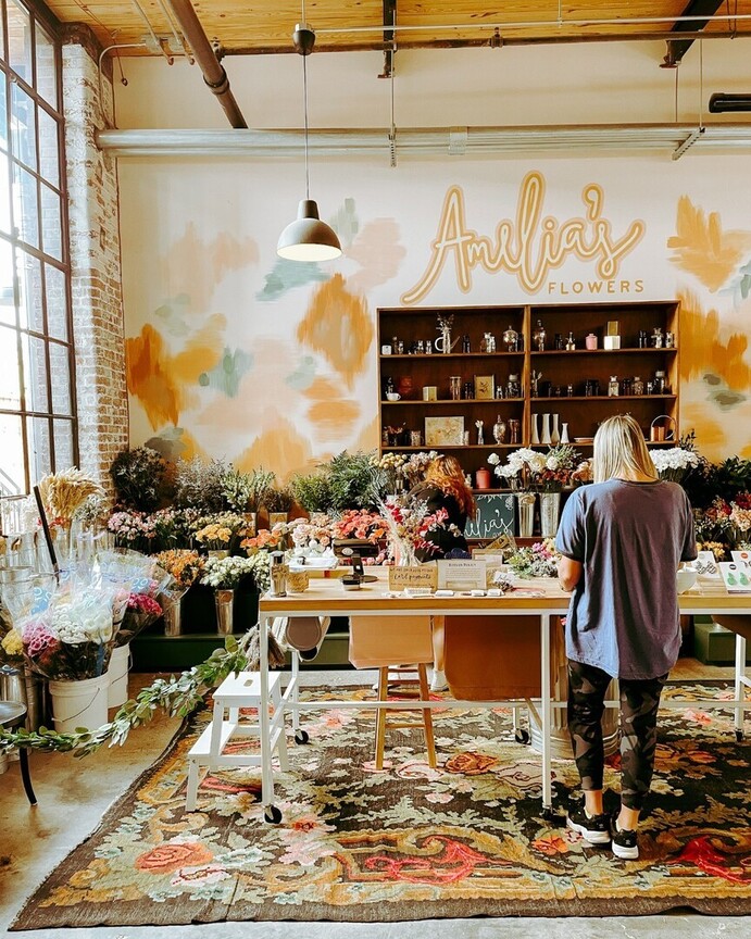 Amelia's Flowers gorgeous interior