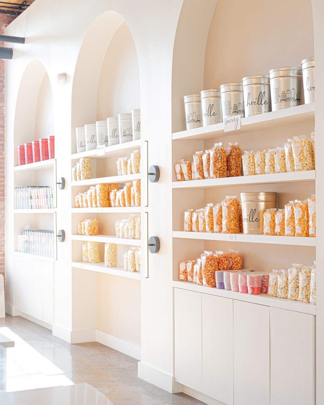 Marigold Popcorn on shelves