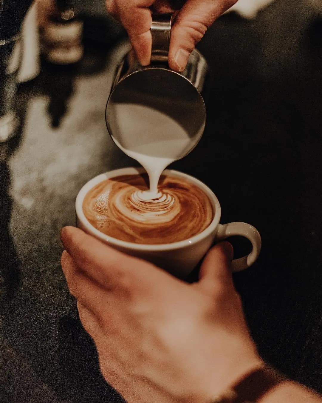 A coffee at Americano Lounge