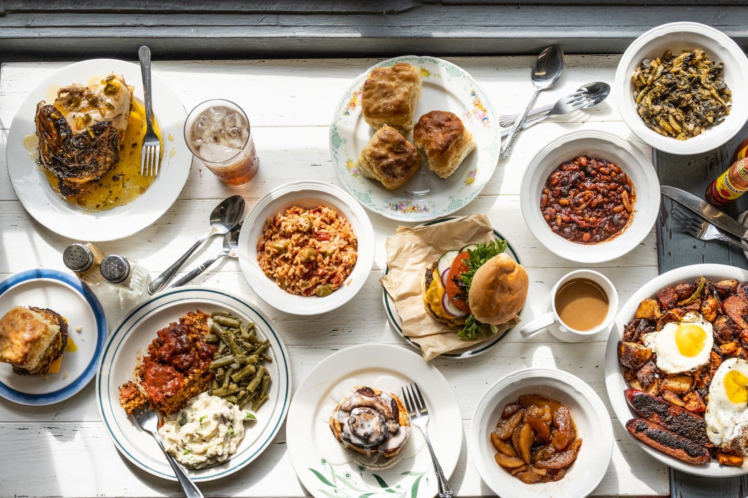 An assortment of food at Big Al's Deli