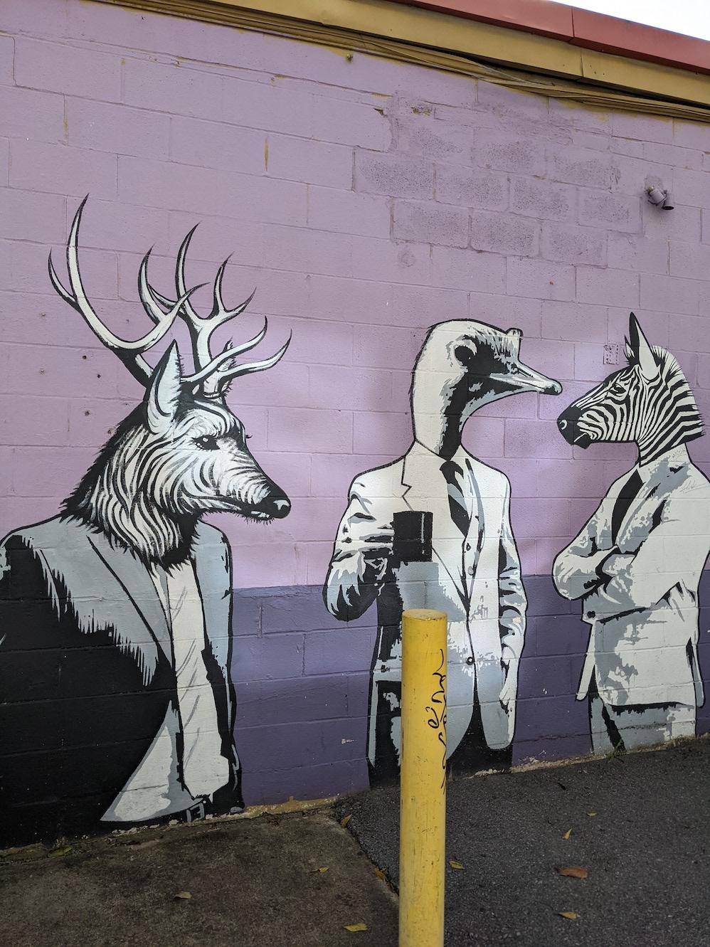"Just a Few Gents" mural in 12 South