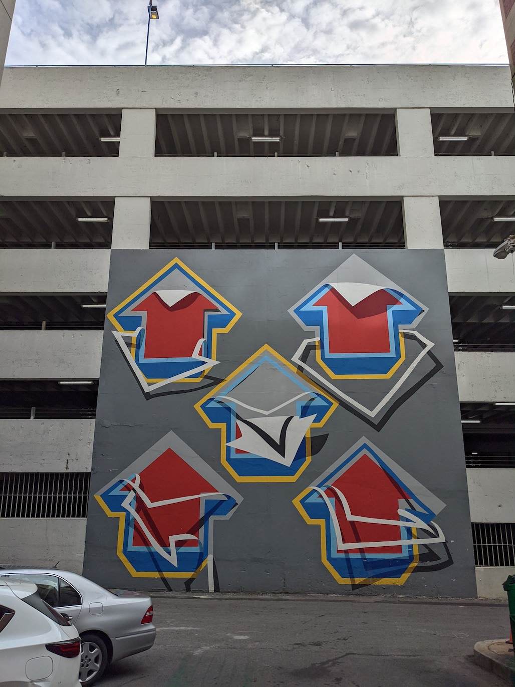 "Arrows" mural in downtown Nashville