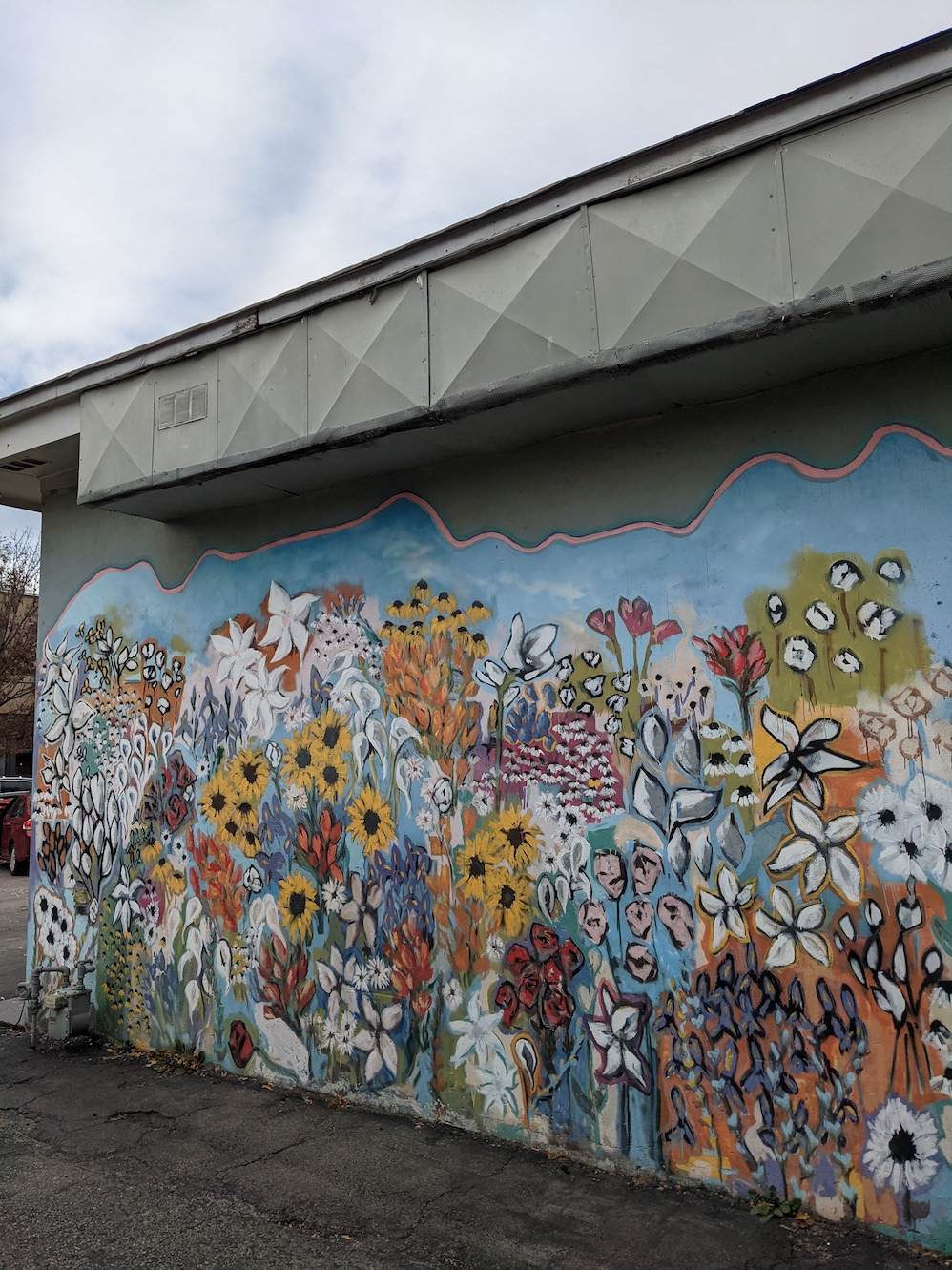 Flower mural in 12 South