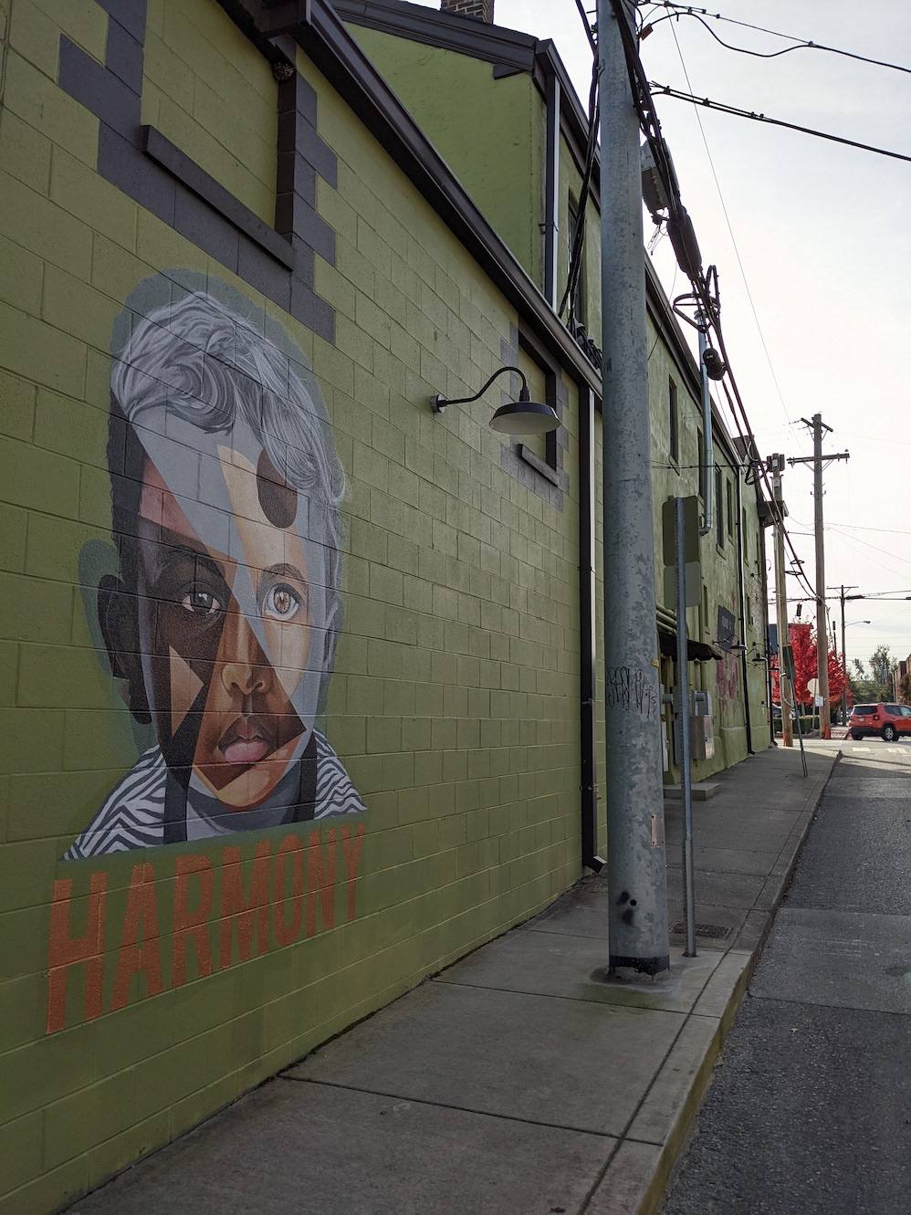 Harmony mural and street
