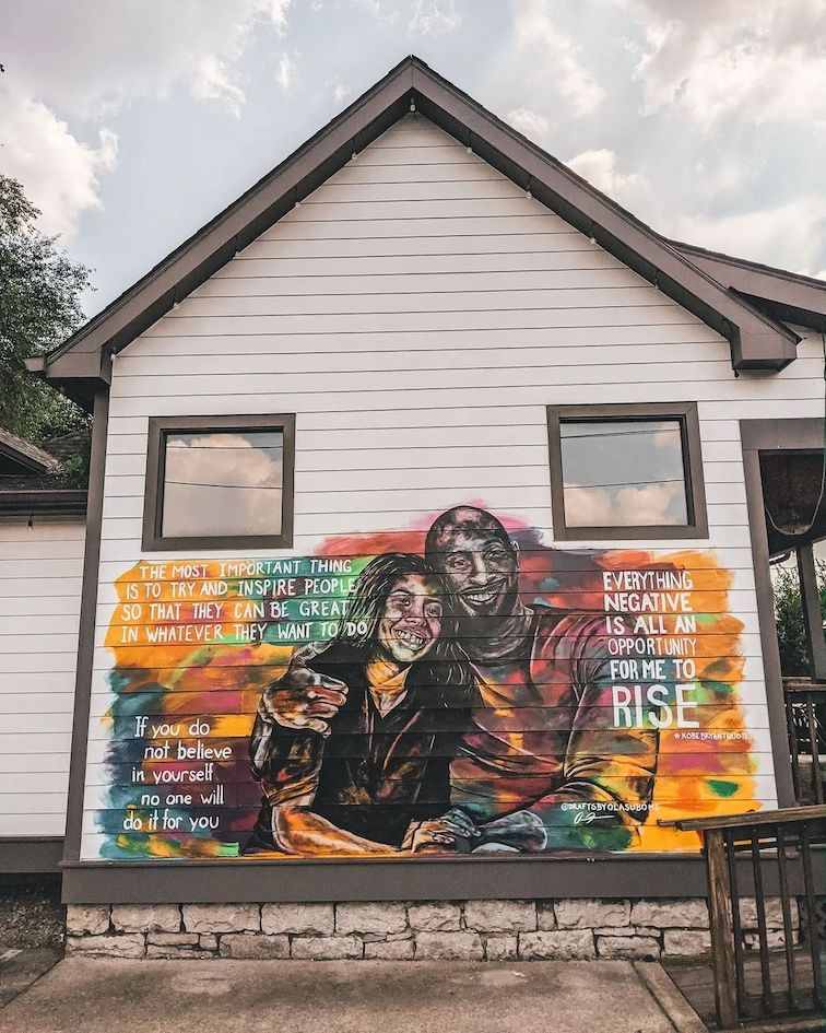 Kobe Bryant mural in the Nations