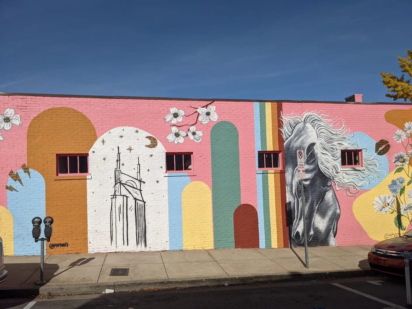 Batman Building mural at Molly Green
