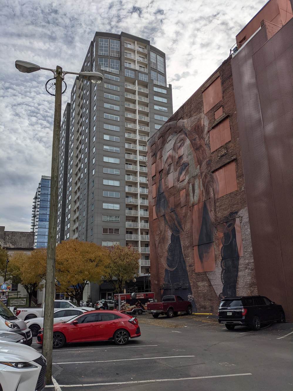 "Rone" mural in downtown Nashville