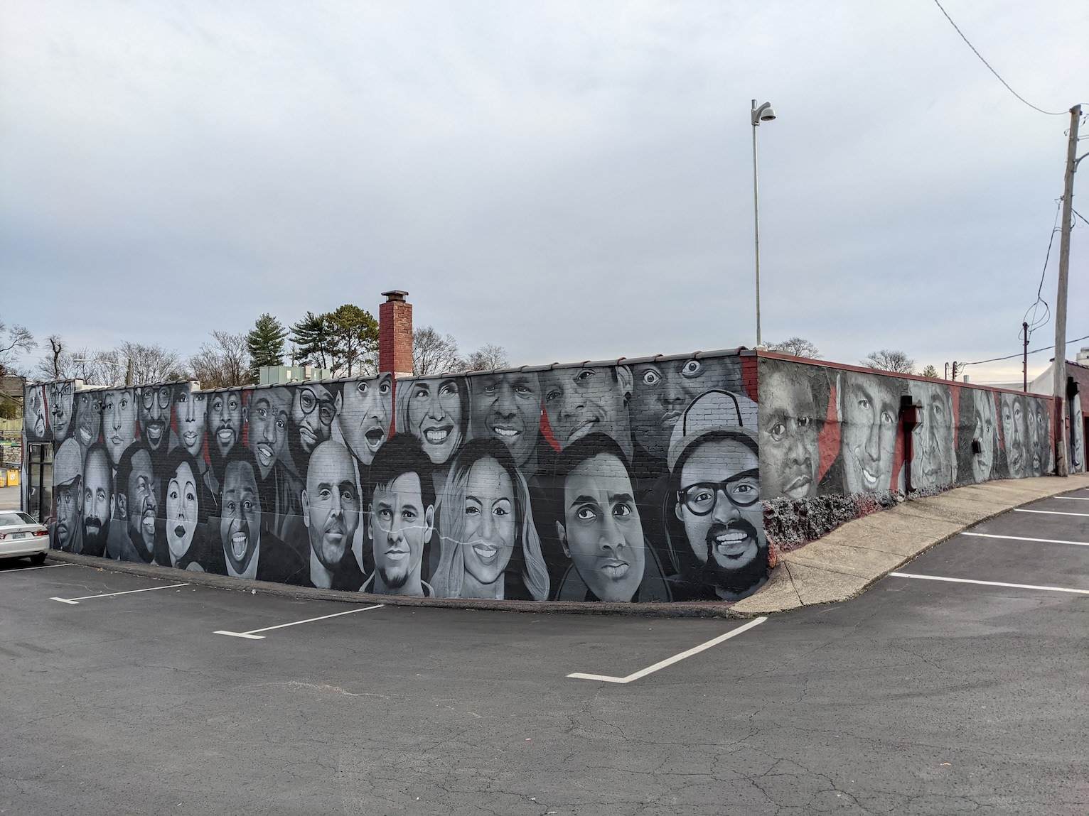 Zanies' comedians mural