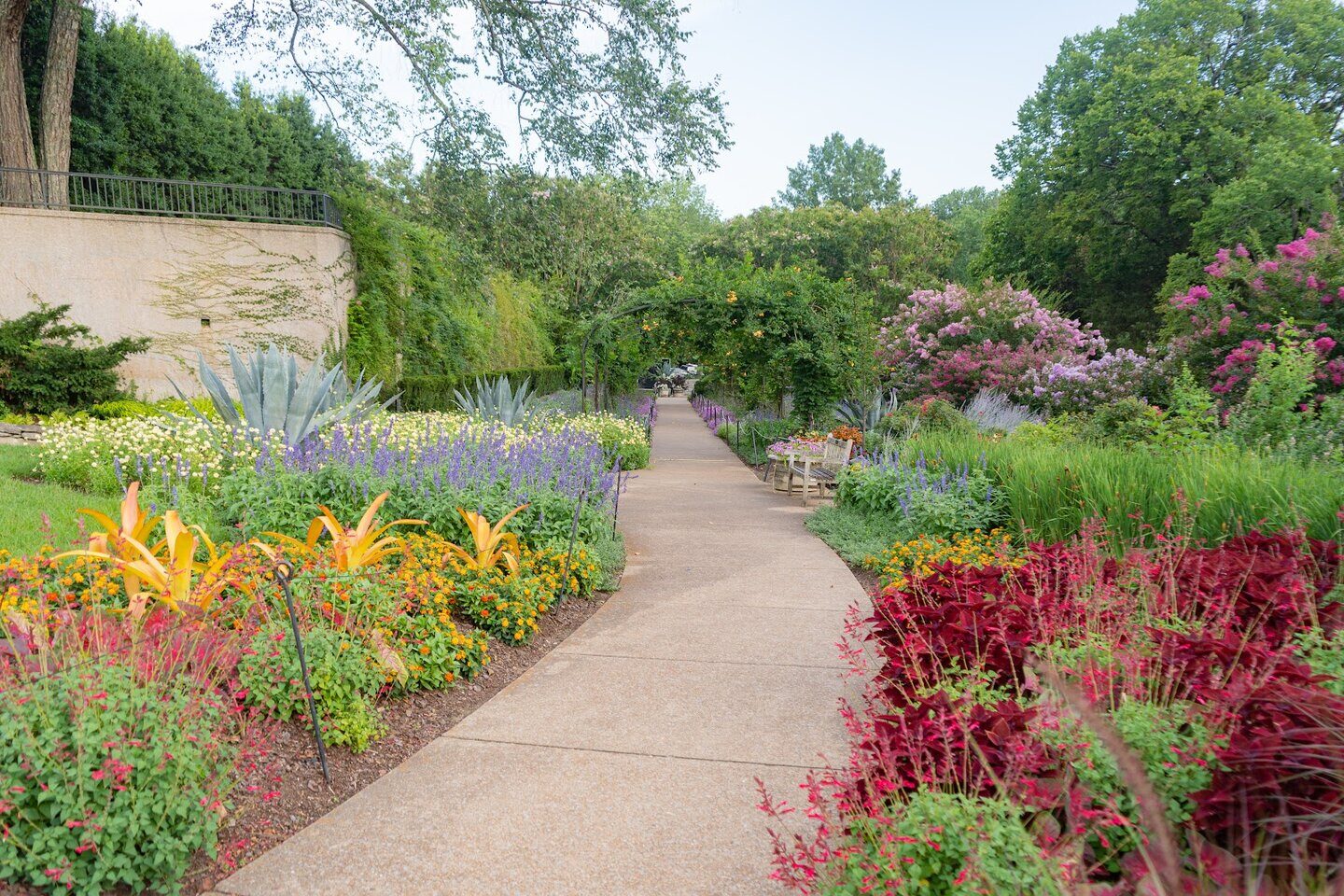 A beautiful pathway at a garden