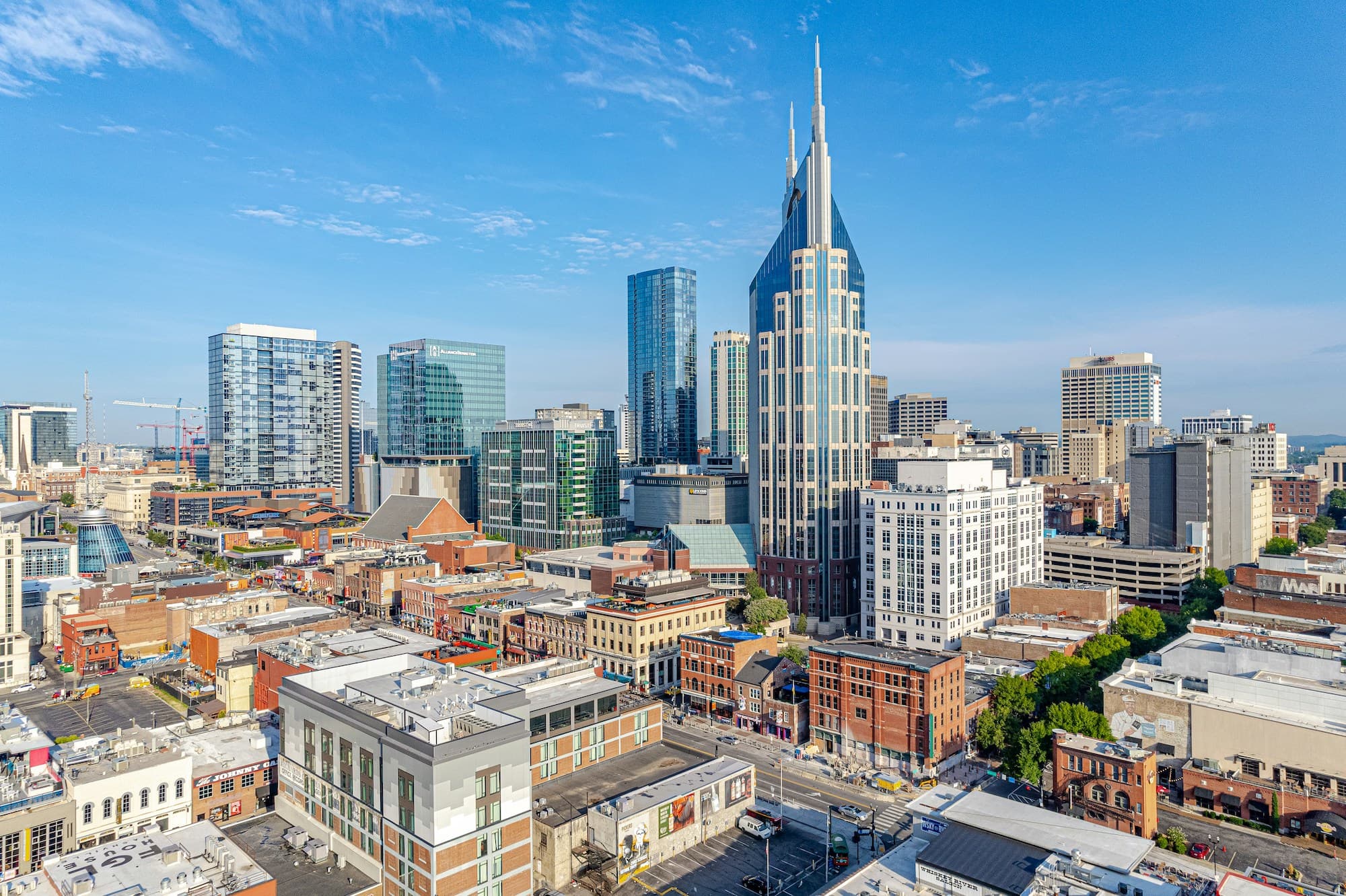 Downtown Nashville on a beautiful day