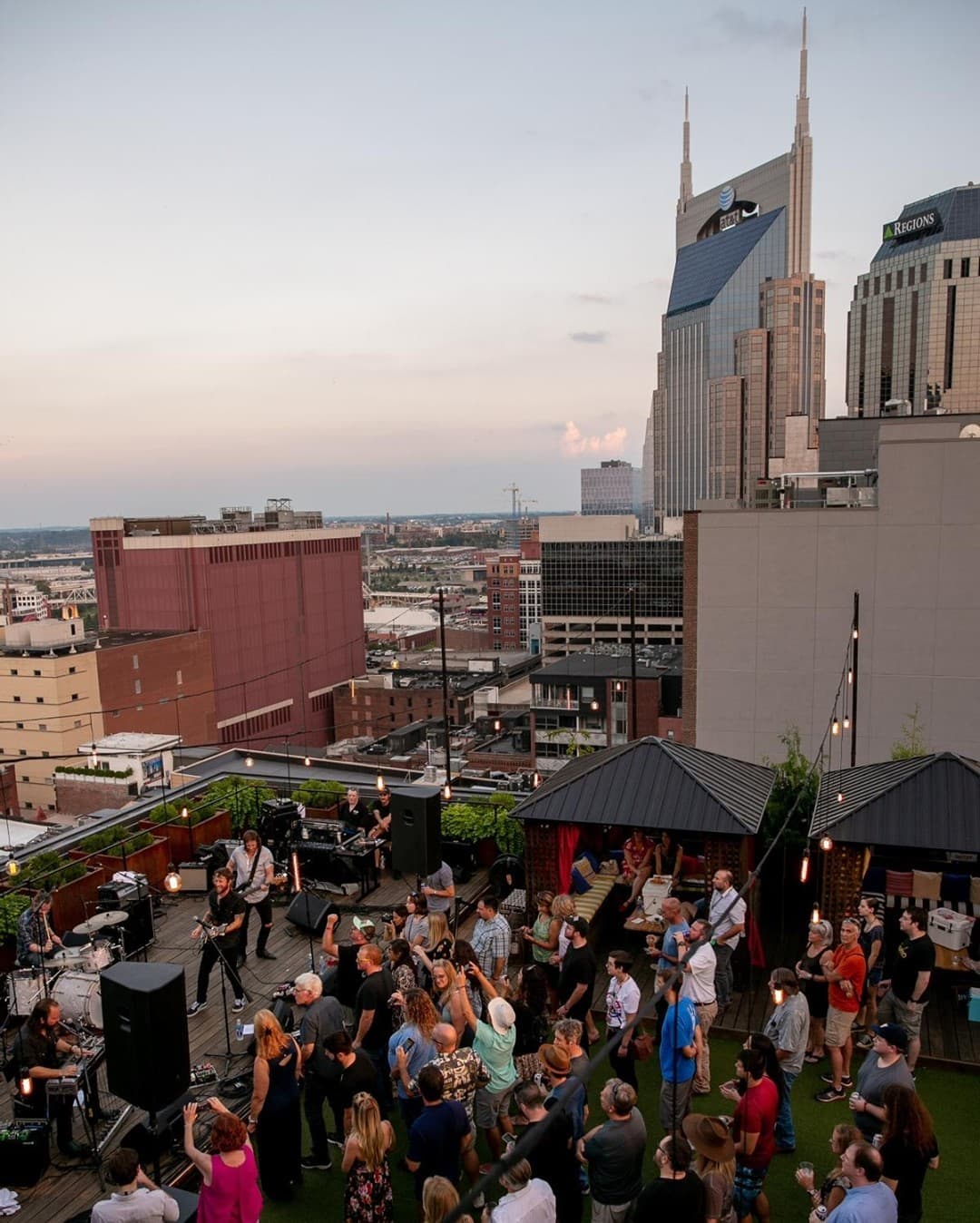 A concert on Bobby's rooftop