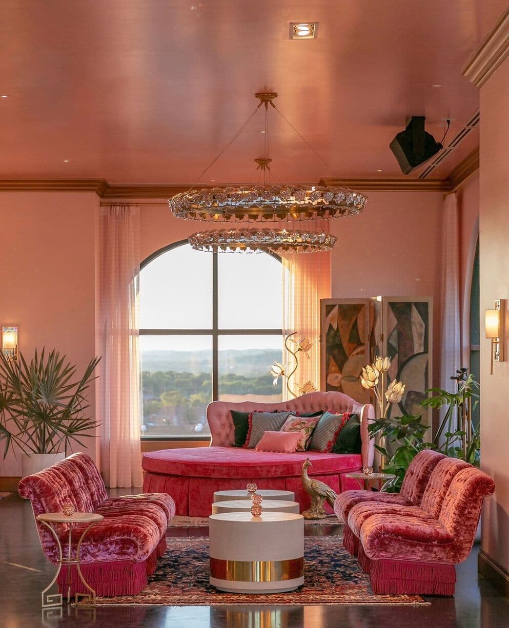 An interior couch at White Limozeen