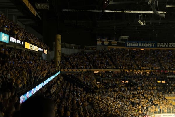 Crowd at Preds game