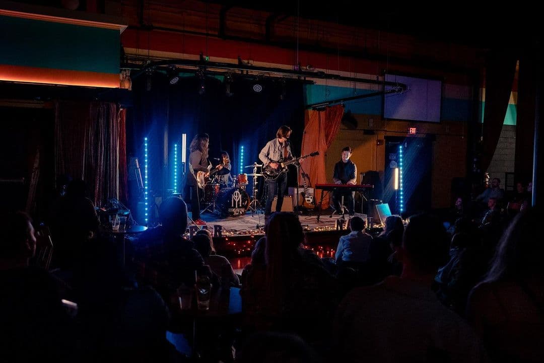 A band plays at Eastside Bowl