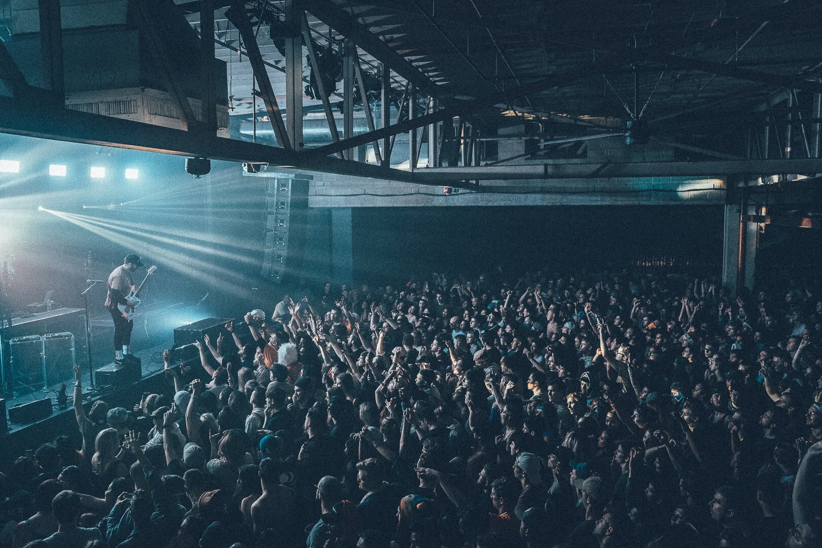 A band plays inside Marathon Music Works