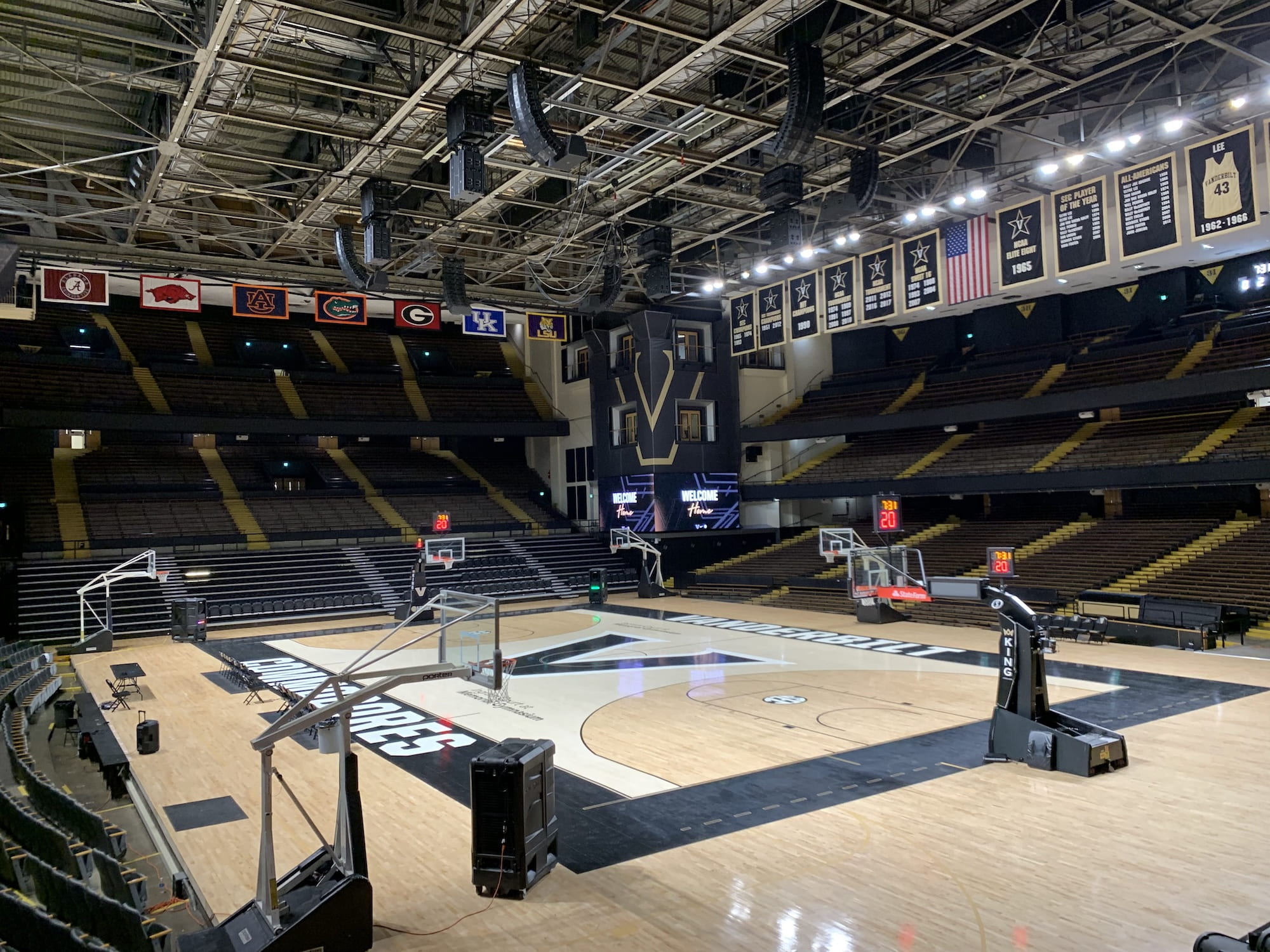 Inside Memorial Gymnasium at Vanderbilt University