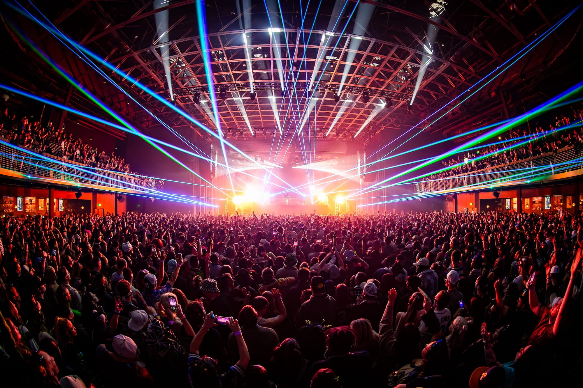 Inside The Pinnacle during a show