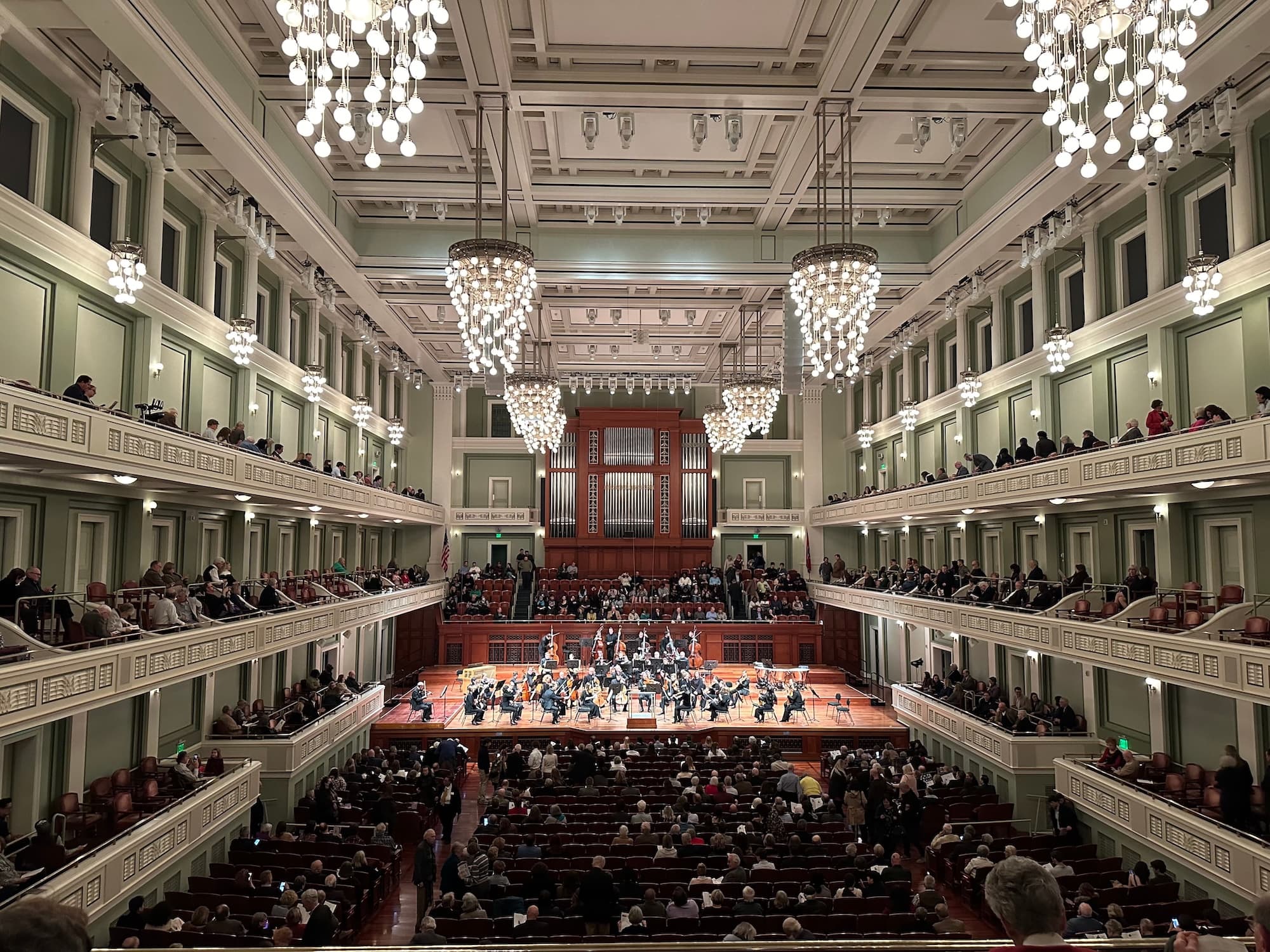 Inside Schermerhorn for a symphony performance