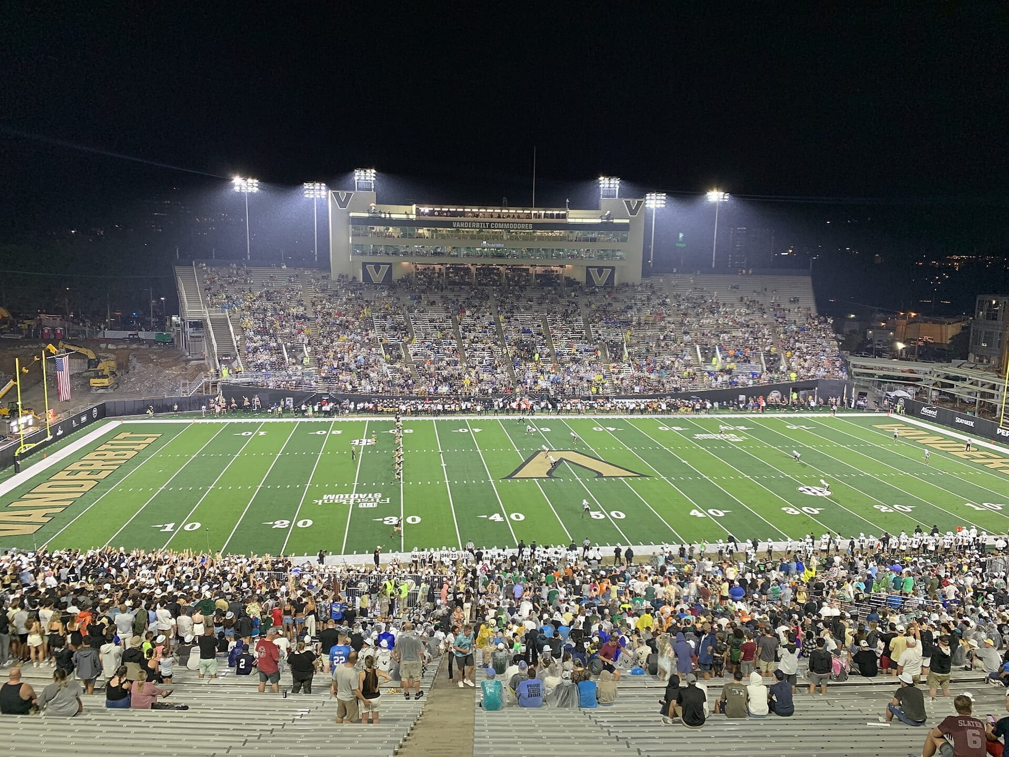 Vanderbilt football night game
