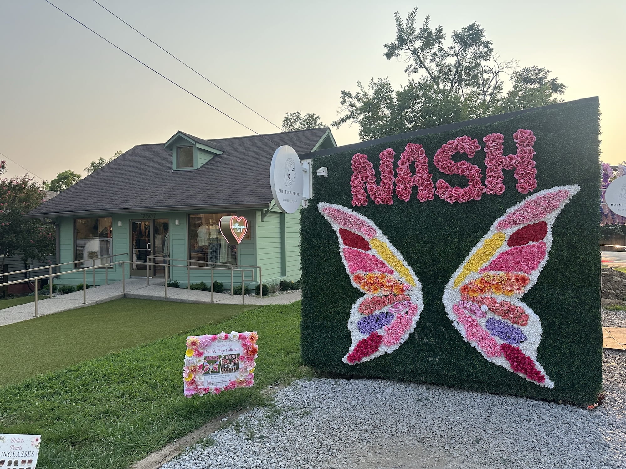 Butterfly wings Instagram spot