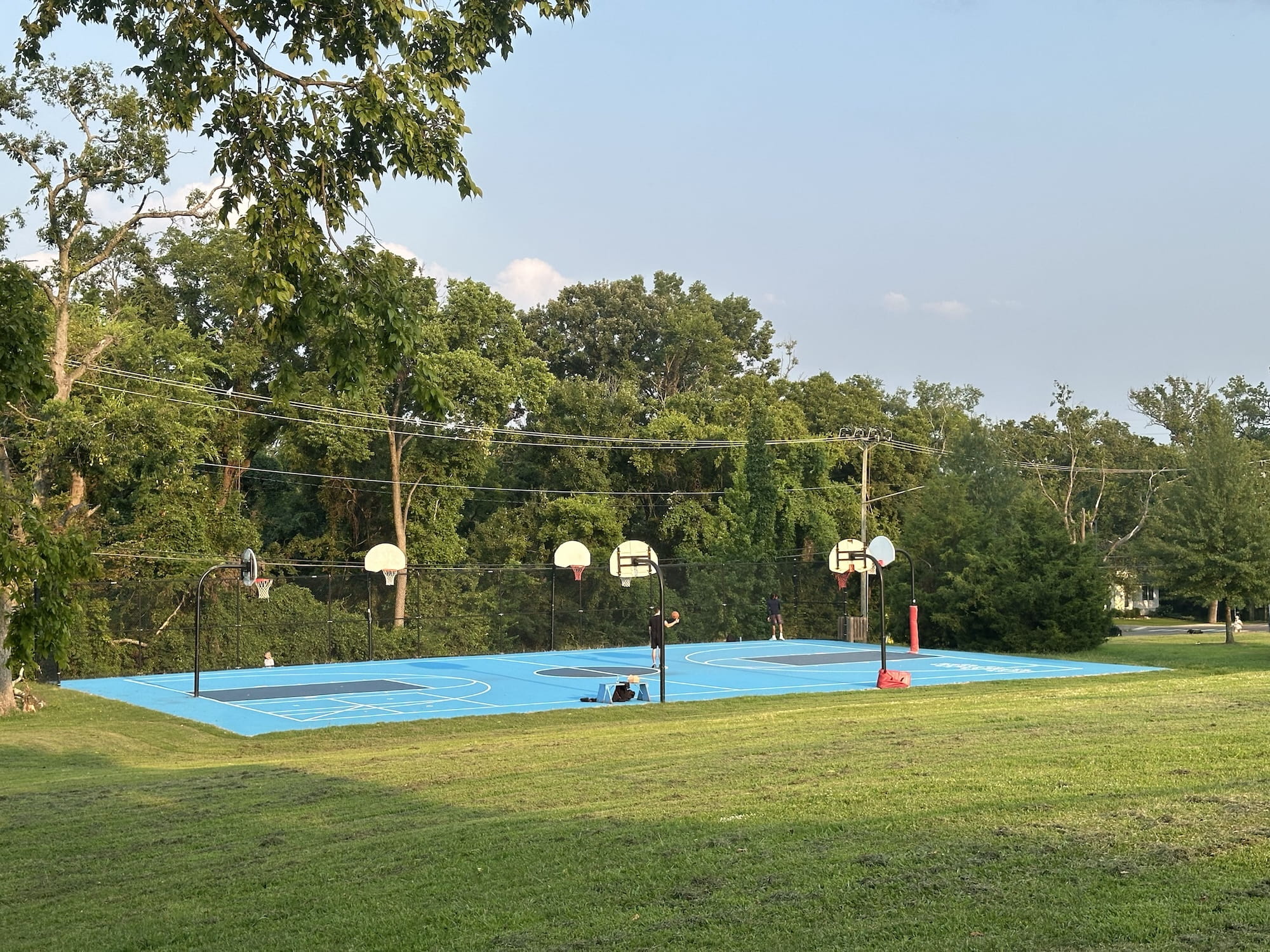 Basketball courts at a park