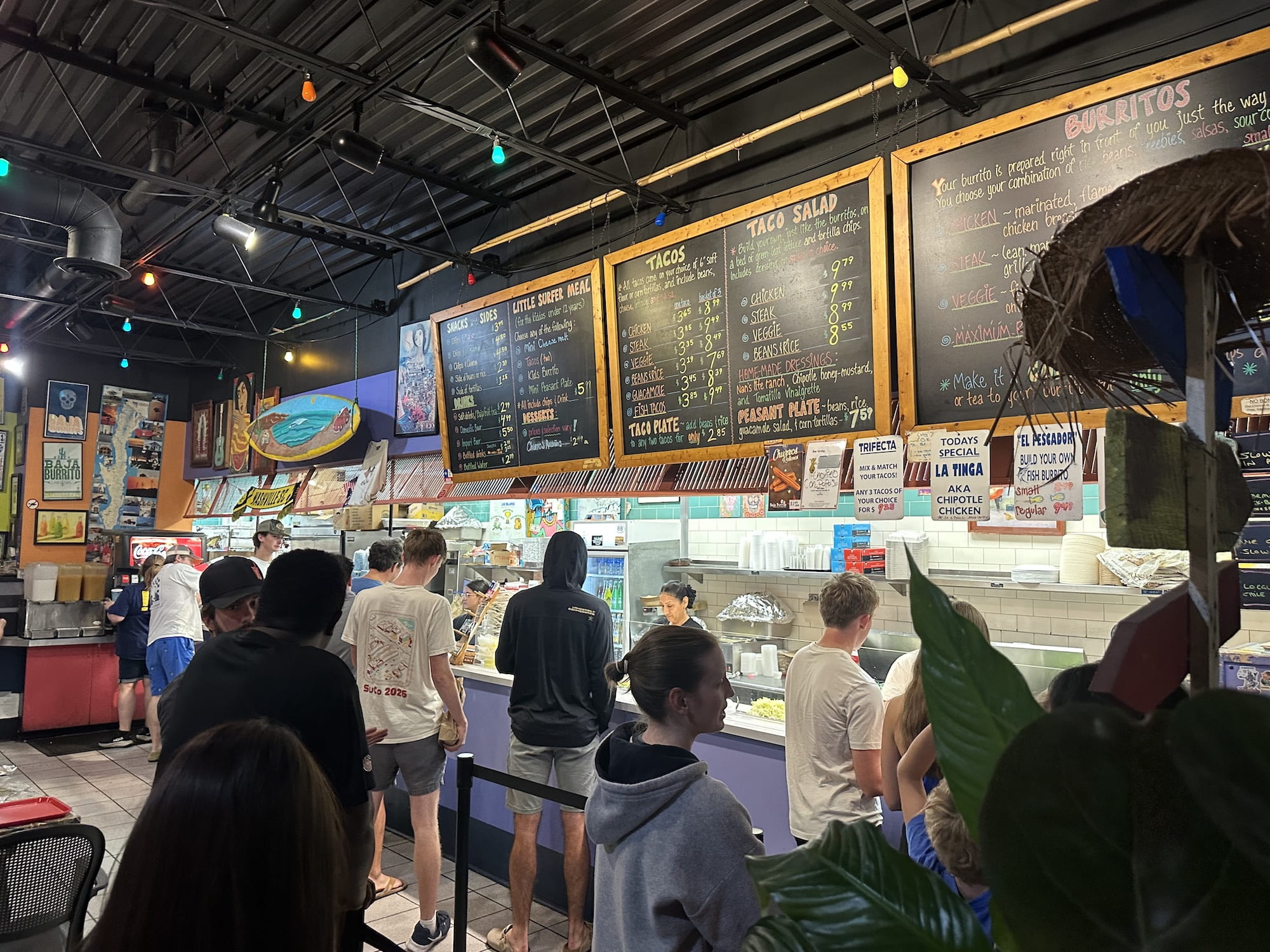 Baja Burrito order line