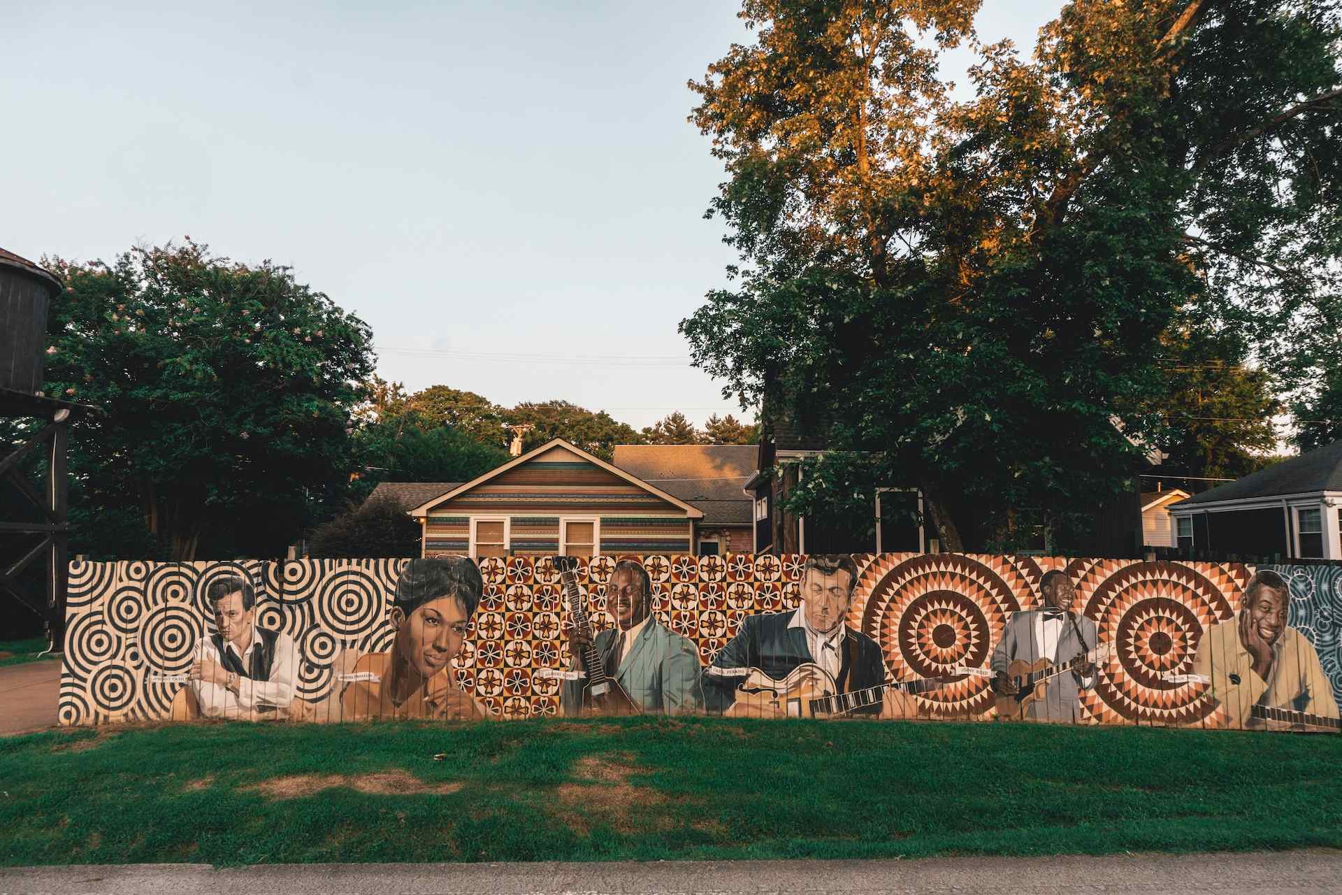 Berry Hill Iris House and mural