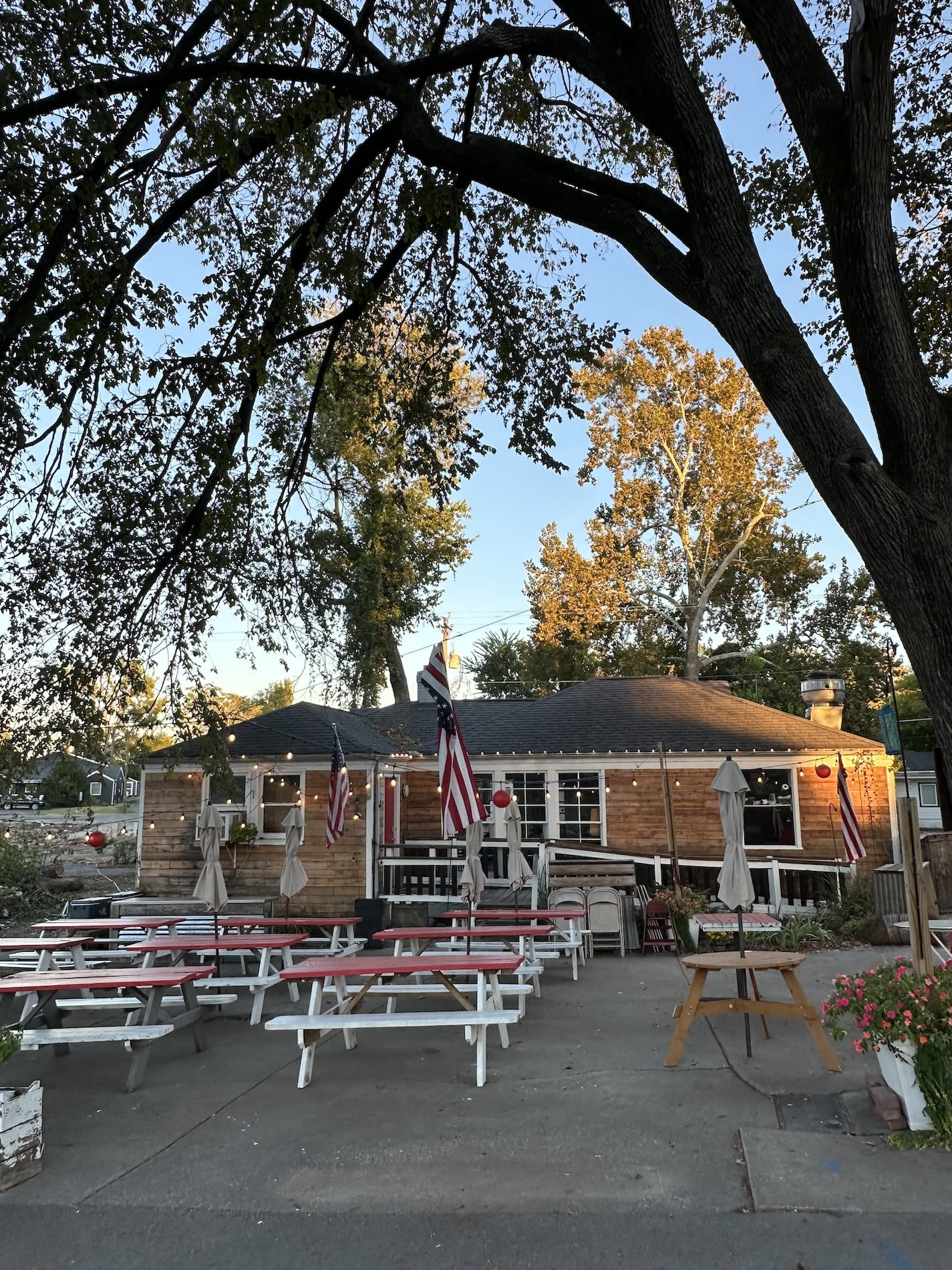 A restaurants patio