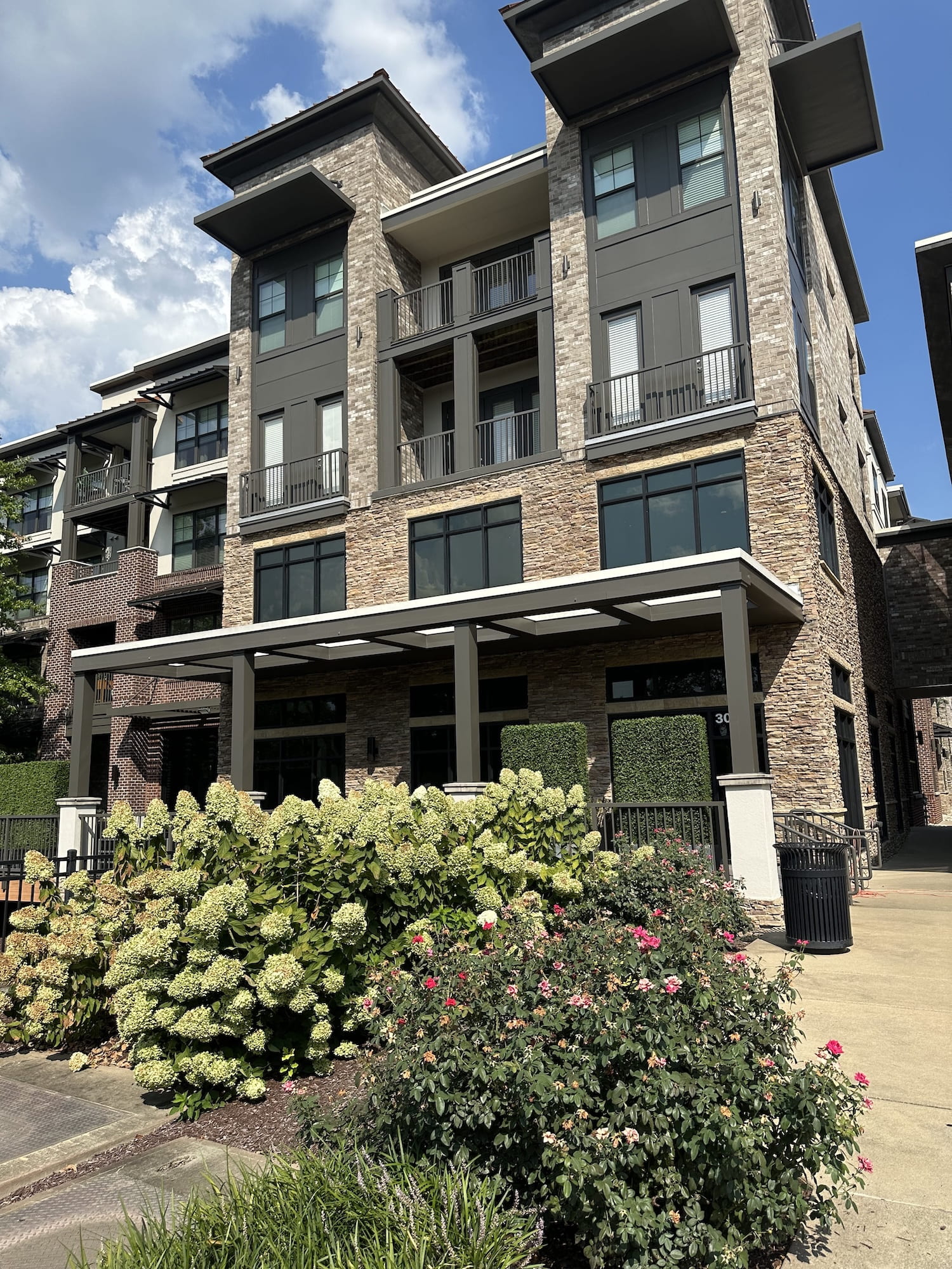 Stone apartments in Brentwood