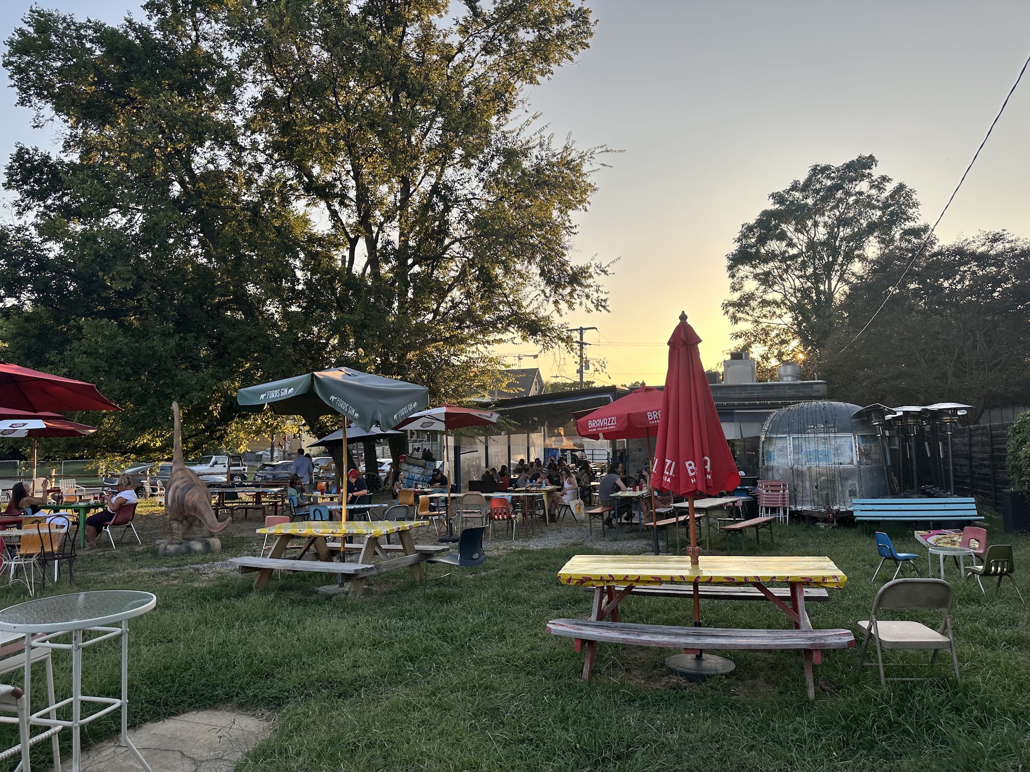 Turkey and the Wolf lawn seating