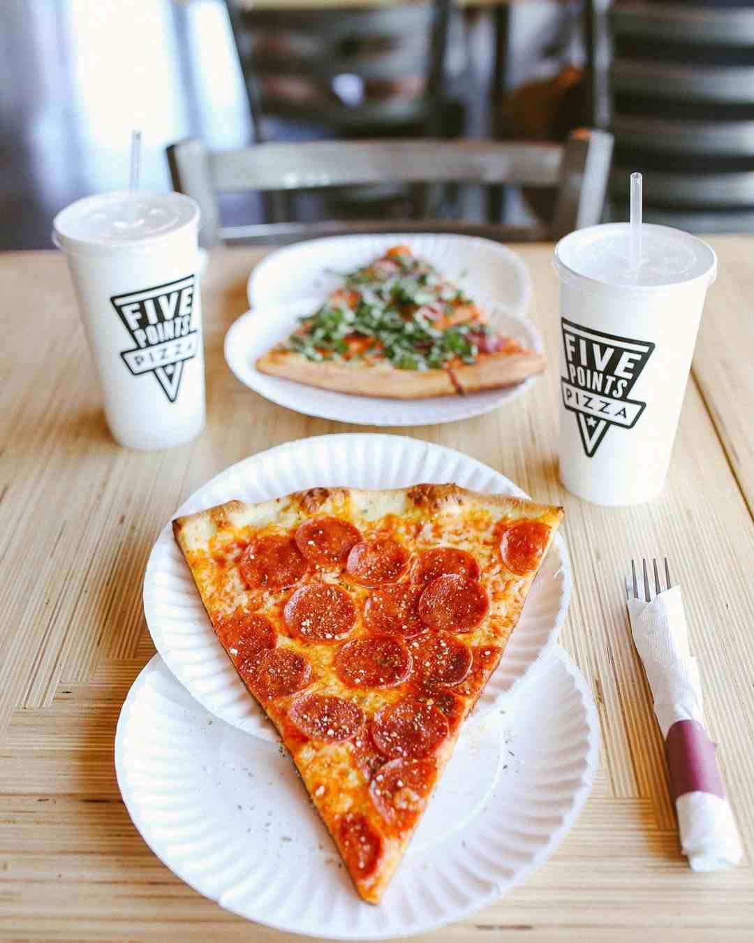 Five Points Pizza pepperoni slice