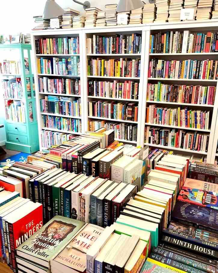 Shelves of books at the Bookshop in East Nashville