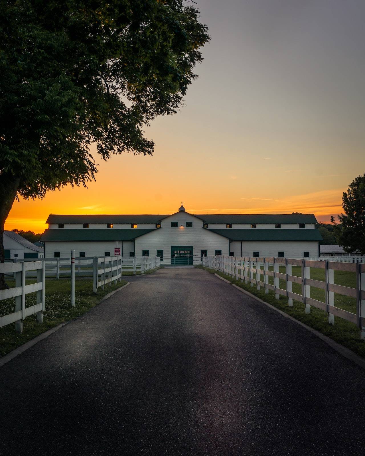 Harlinsdale Farm sunset