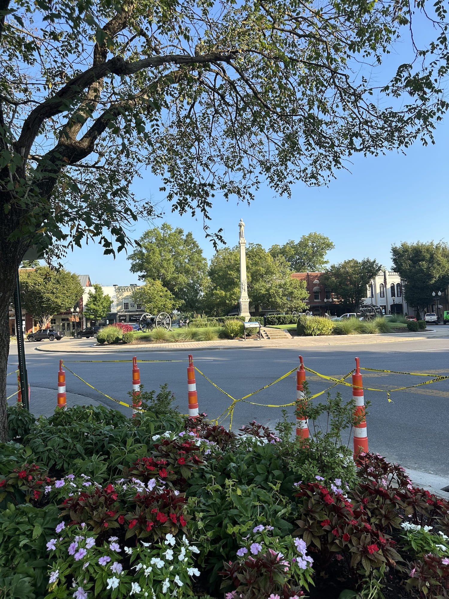 Historic Franklin town square on Main
