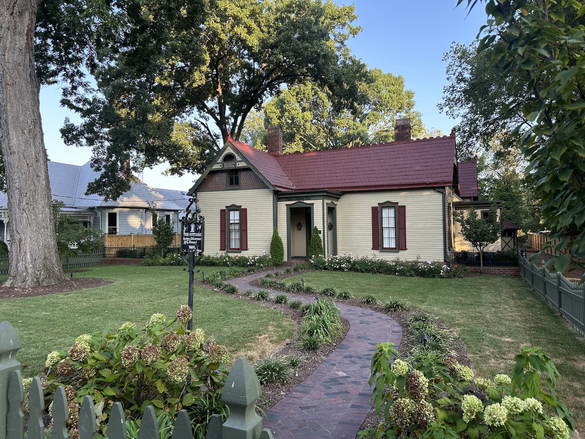 A beautiful historic yellow house in Franklin