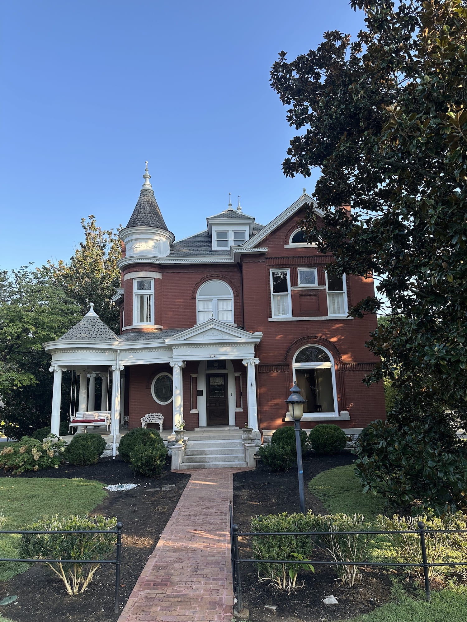 A Victorian style brick house